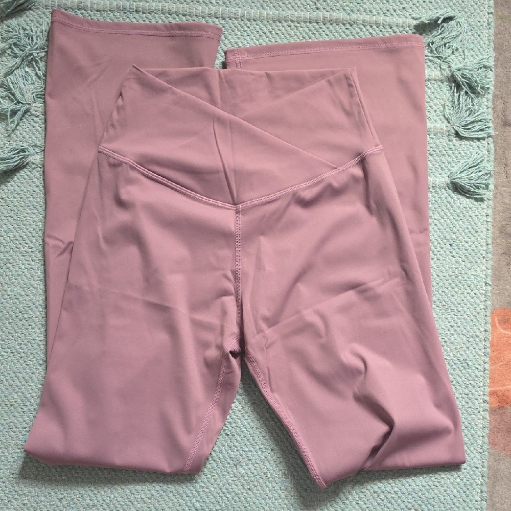 Mauve Flare Leg Leggings